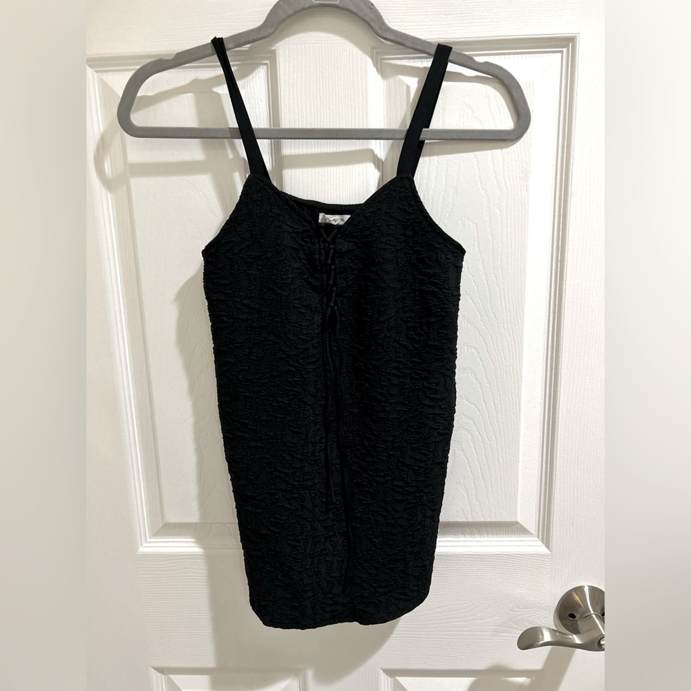 Black tank top